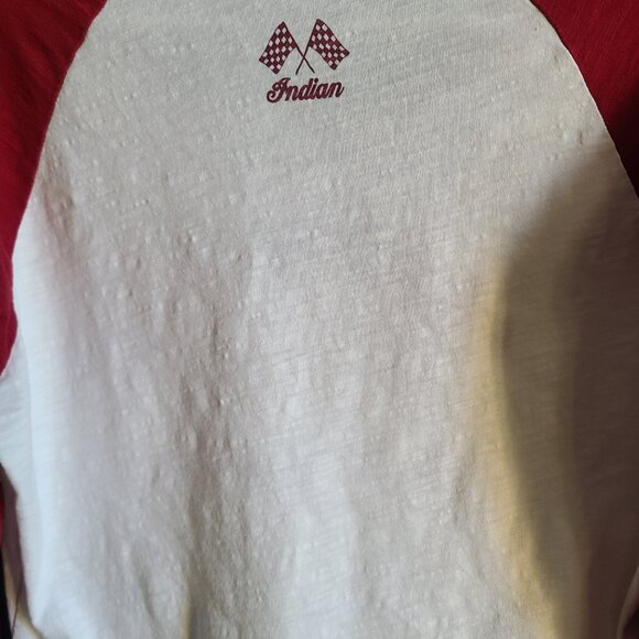 Indian Motorcycle Embroidered Wrecking Crew Large Long Sleeve Jersey Shirt - Picture 2 of 7